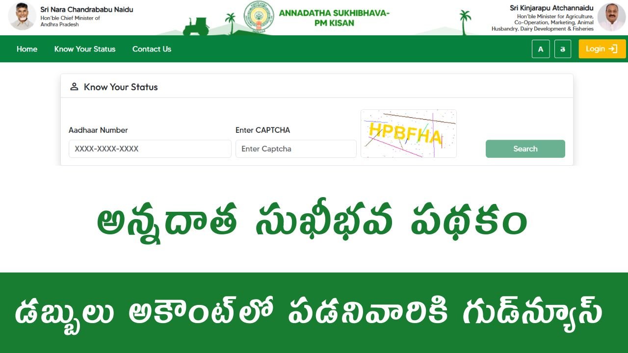 Annadata Sukhibhava Pending Money Release 2025