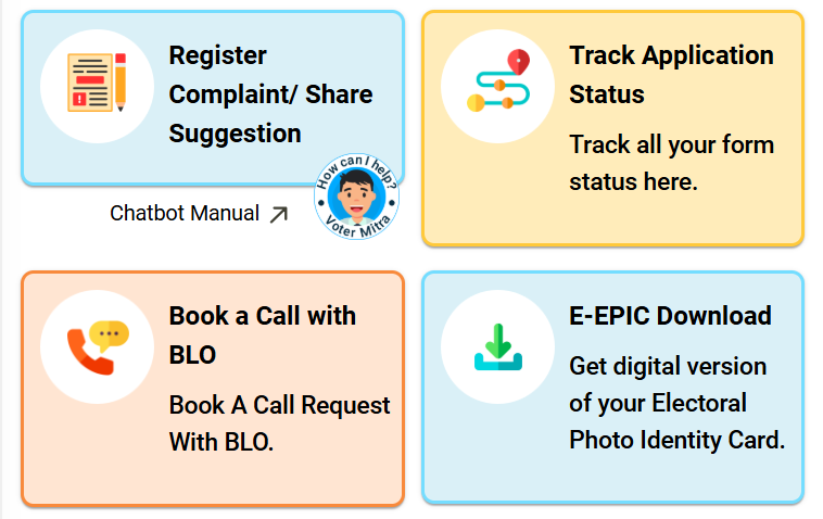 AP Voter Card Download e-EPIC Download Menu