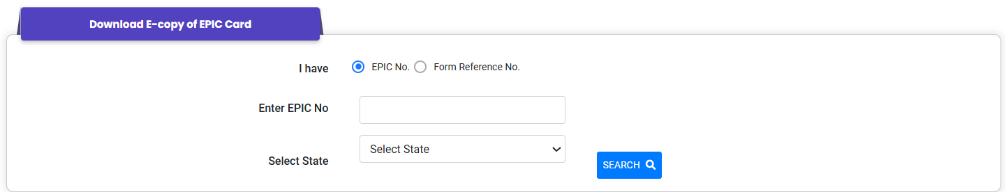 AP Voter Card Download Enter EPIC Number