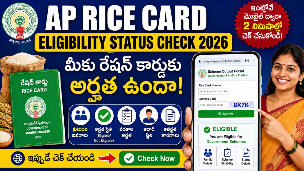 AP Rice Card Eligibility Status Check 2026