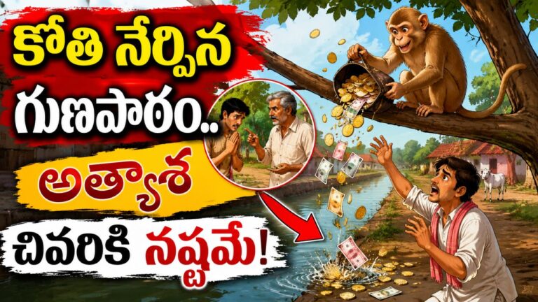 Monkey Moral Story Telugu
