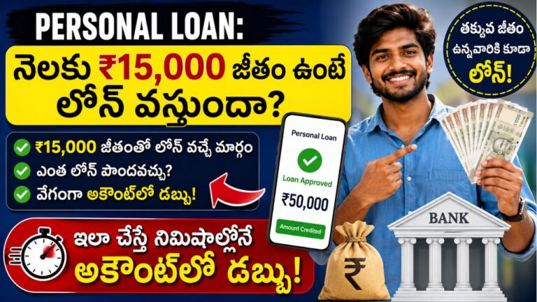 Personal Loan for 15000 Salary