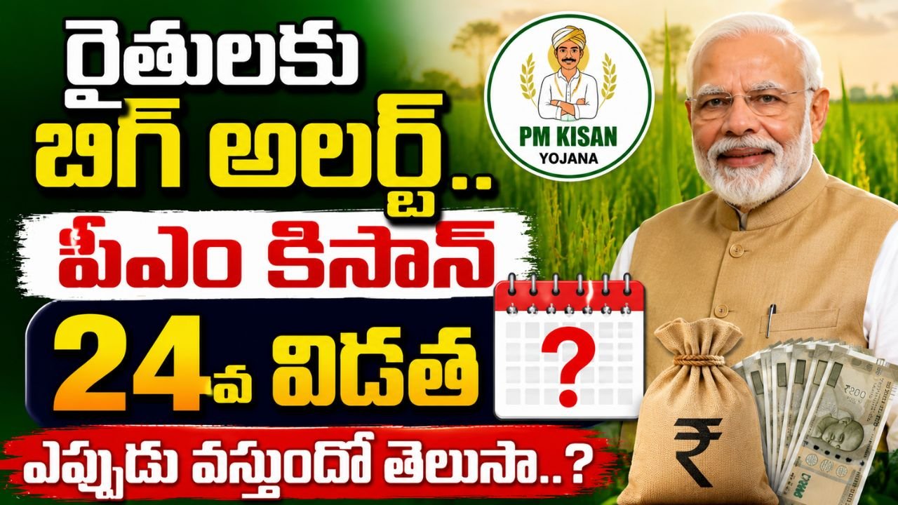 రైతులకు బిగ్‌ అలర్ట్‌.. పీఎం కిసాన్‌ 24వ విడత ఎప్పుడు వస్తుందో తెలుసా..?