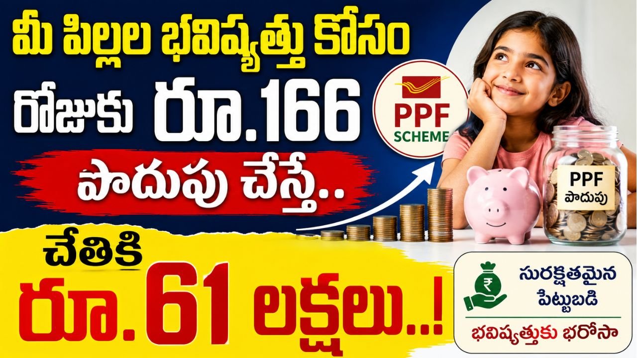మీ పిల్లల భవిష్యత్తు కోసం రోజుకు రూ.166 పొదుపు చేస్తే.. చేతికి రూ.61 లక్షలు..!