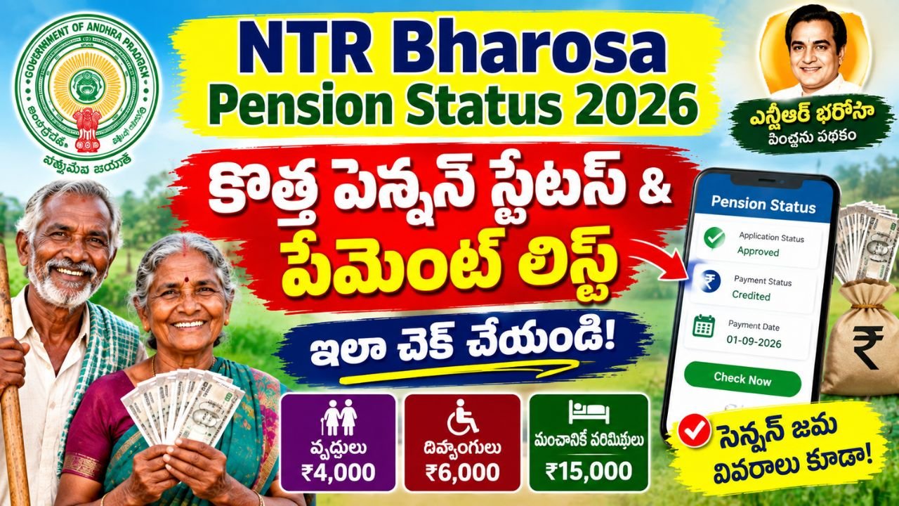 కొత్త పెన్షన్ స్టేటస్, పేమెంట్ వివరాలు ఇలా చెక్ చేయండి
